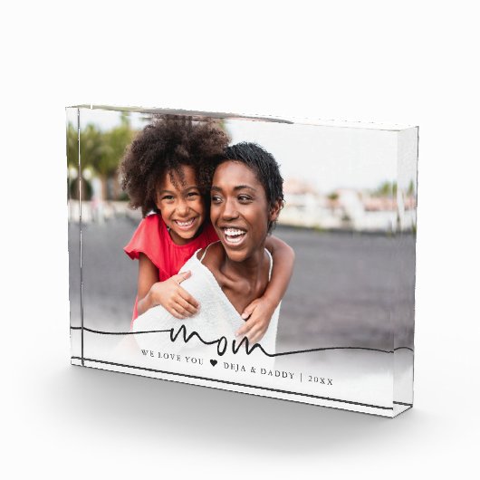 Bloc Photo Superposition de script maman | Nous vous aimons (Droite)