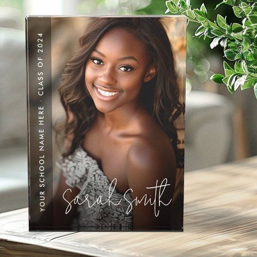 Bloc Photo Superposition de script moderne foncé pour la remi