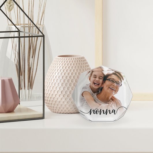 Bloc Photo superposition de script Nonna Grandma