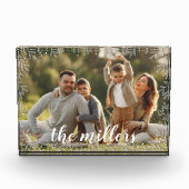 Bloc Photo Superposition du script de nom de famille (Devant)