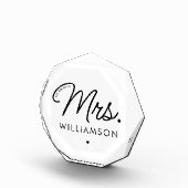 Bloc Photo Sur Mesure, Mme Est. Script élégant moderne nouvel (Droite)