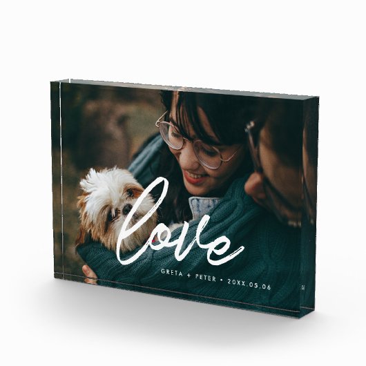 Bloc Photo Surimpression de typographie moderne pour couple (Droite)