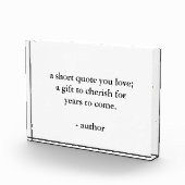 Bloc Photo Symbole de devis personnalisé acrylique (Droite)