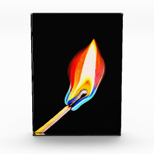 Bloc Photo Symbole de Flamme de Passion, d'Énergie et de Créa