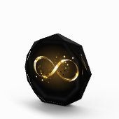 Bloc Photo Symbole d'infini doré (Droite)