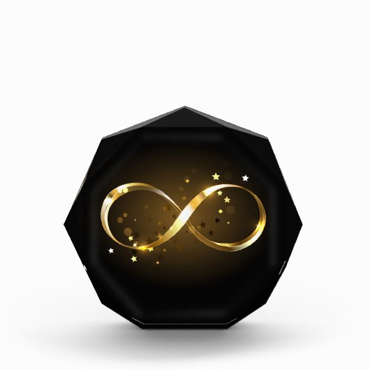 Bloc Photo Symbole d'infini doré (Devant)