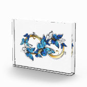 Bloc Photo Symbole infini de papillons Morpho bleus (Droite)