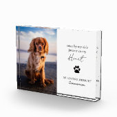 Bloc Photo Sympathie Empreinte de patte moderne Bereavement P (Droite)