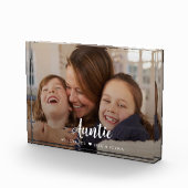 Bloc Photo Tante Nous Vous Aimons Script Moderne (Droite)