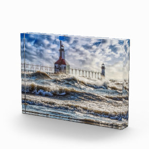 Bloc Photo Tempête Au Phare St Joseph