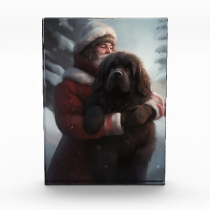 Bloc Photo Terre-Neuve avec Noël Festif du Père Noël