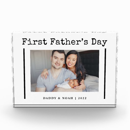 Bloc Photo Texte de machine à écrire simple | Première photo (Devant)