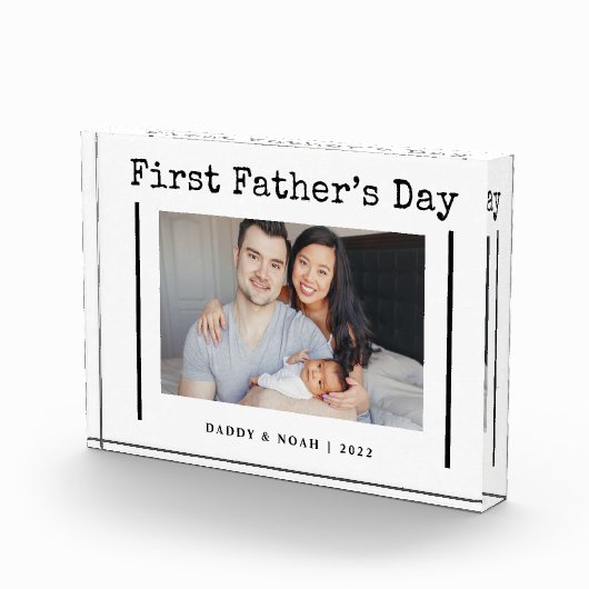 Bloc Photo Texte de machine à écrire simple | Première photo  (Droite)