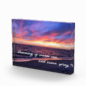 Bloc Photo Texte Motivationnel du bonheur de la plage de Suns (Droite)