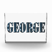 Bloc Photo "The Blue Dimension Name of George" (Devant)