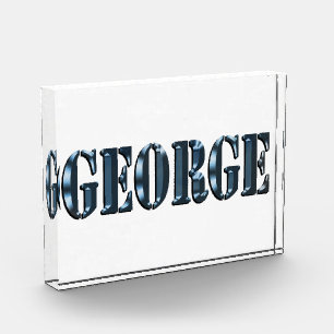 Bloc Photo "The Blue Dimension Name of George"