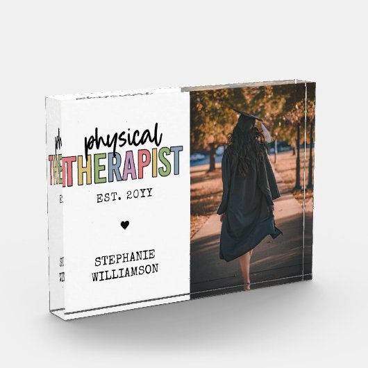 Bloc Photo Thérapeute physique sur mesure PT Diplômes (Gauche)