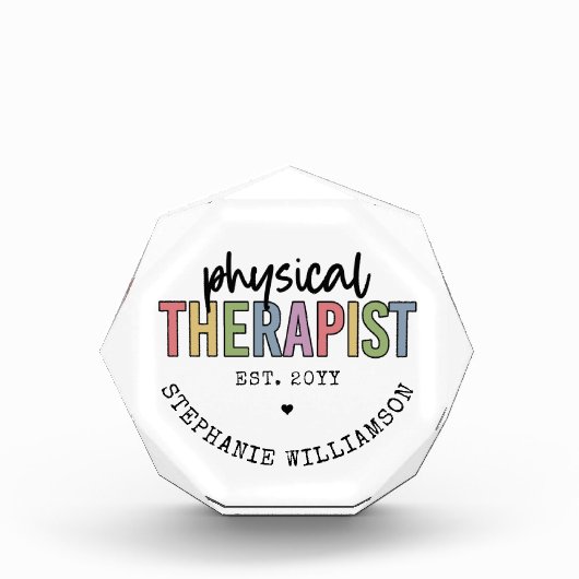 Bloc Photo Thérapeute physique sur mesure PT Diplômes (Devant)