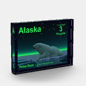 Bloc Photo Timbre d'ours polaire à bord de glace (Gauche)