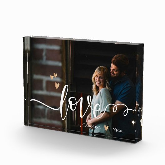 Bloc Photo Timeless Love Script Photo Memory Bloc (Droite)
