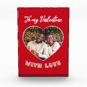Bloc Photo To My Valentine Red Heart Custom (Devant)