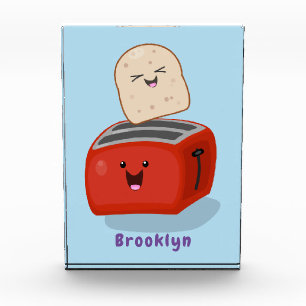 Bloc Photo Toast de Cute kawaii et dessin animé de grille-pai
