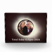 Bloc Photo Total éclipse solaire 2024 personnaliser la photo (Devant)