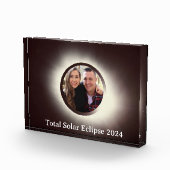 Bloc Photo Total éclipse solaire 2024 personnaliser la photo (Droite)