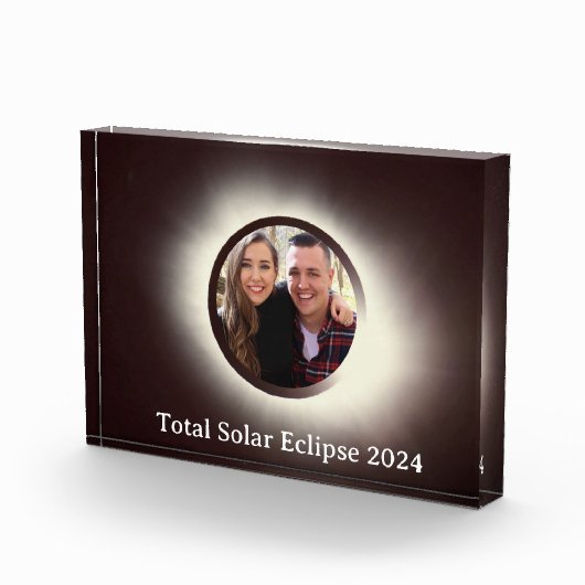 Bloc Photo Total éclipse solaire 2024 personnaliser la photo (Droite)