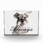 Bloc Photo Toujours dans nos coeurs Pet Memorial keepsaké (Devant)