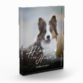 Bloc Photo Toujours dans nos coeurs Pet Photo Memorial (Gauche)