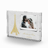 Bloc Photo Tour Eiffel Mariage damassé Couples (Droite)