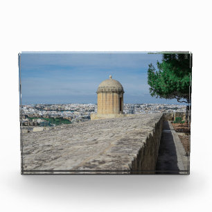 Bloc Photo Tourelle de canon sur les murs de la vieille ville