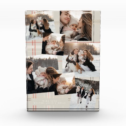 Bloc Photo Tradition Plaid Cosy Cabine cadeau de Noël Multi 8 (Devant)