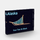 Bloc Photo traîneau à chiens - Alaska (Gauche)