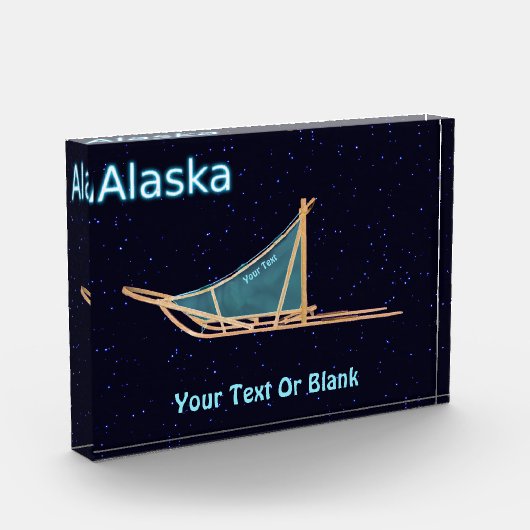 Bloc Photo traîneau à chiens - Alaska (Gauche)