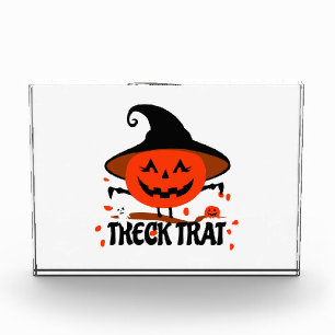 Bloc Photo Treck Trat Citrouille Sourire