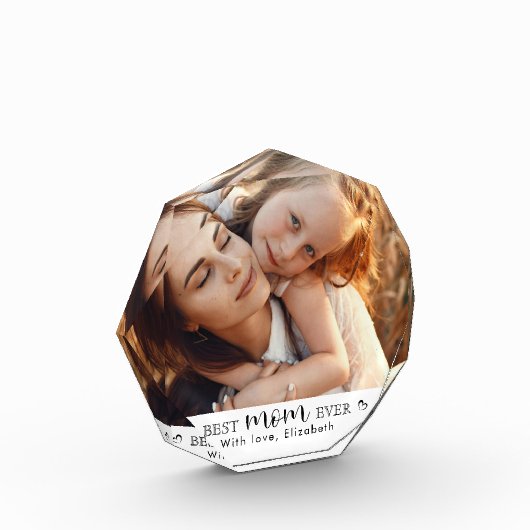 Bloc Photo Trendy Modern Personalized  Mother’s Day Gift (Gauche)