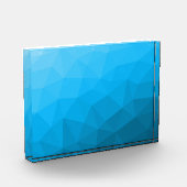 Bloc Photo Triangle motif de maillage géométrique dégradé cya (Gauche)