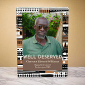 Bloc Photo Tribal Patterns Retirement Gift for Black Dad