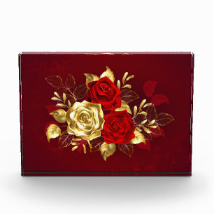 Bloc Photo Trois Roses de bijoux
