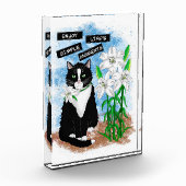 Bloc Photo Tuxedo Chat et Lilies | Devis inspirant (Gauche)