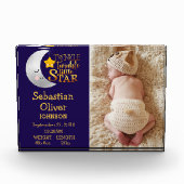 Bloc Photo Twinkle Little Star Simple Faire-part de naissance (Devant)