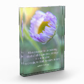 Bloc Photo Typographie florale de la citation Inspiration mod (Gauche)