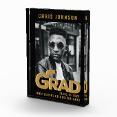 Bloc Photo Typographie Or Gras moderne Graduation minimale (Droite)