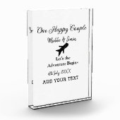 Bloc Photo Un couple heureux, l'aventure du mariage commence (Gauche)