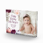 Bloc Photo Un peu citrouille chute violet pêche anniversaire (Droite)