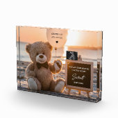 Bloc Photo Une belle plage faire-part de grossesse numérique (Droite)