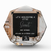 Bloc Photo Une faire-part de grossesse en girafe en douceur a (Devant)