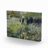 Bloc Photo Une femme avec un parasol dans un jardin par Augus (Droite)